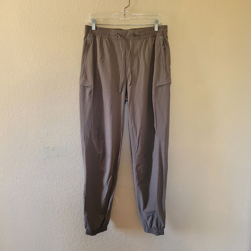 Lululemon License to Train Joggers Mens Sz Medium Brown Stretch Athletic M5AI4S